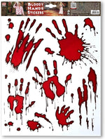 Blutige Hände Halloween Dekorations Artikel - Wandtattoos
