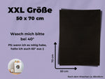 2x Geschirrtücher Schwarz Halbleinen & 3x Spüllappen Schwarz (All-Black)