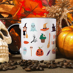 Bedruckte Tasse im Halloween Motive Design