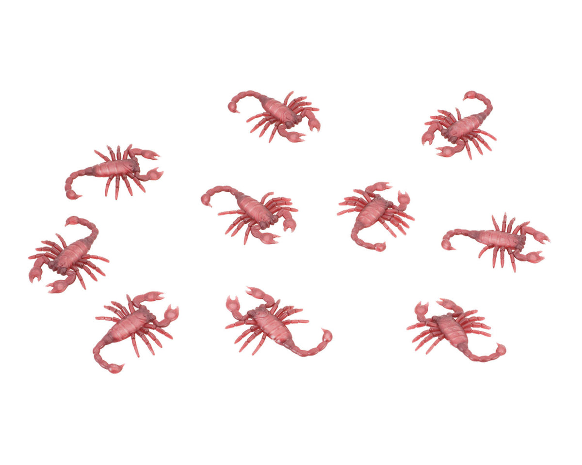 10er Set "Skorpione" - 6,5 cm | Braun - Halloween Dekoration