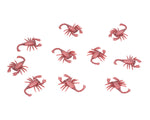 10er Set "Skorpione" - 6,5 cm | Braun - Halloween Dekoration