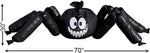 Riesen-Rasen-Spinne (Schwarze Laubsäcke) Halloween Dekoration