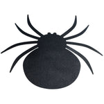 Halloween Glitzer 4er Tischset "Spinne" - 54 x 48 cm | Schwarz - Platzsets Deko