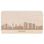 Frühstücksbrettchen Skyline Hamburg
