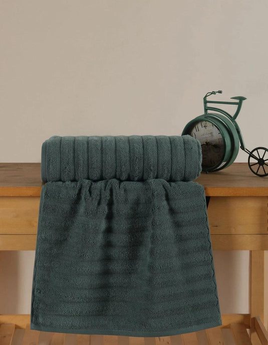 Bambushome Wave Serie Premium Microcotton Handtuch 50 × 90 cm