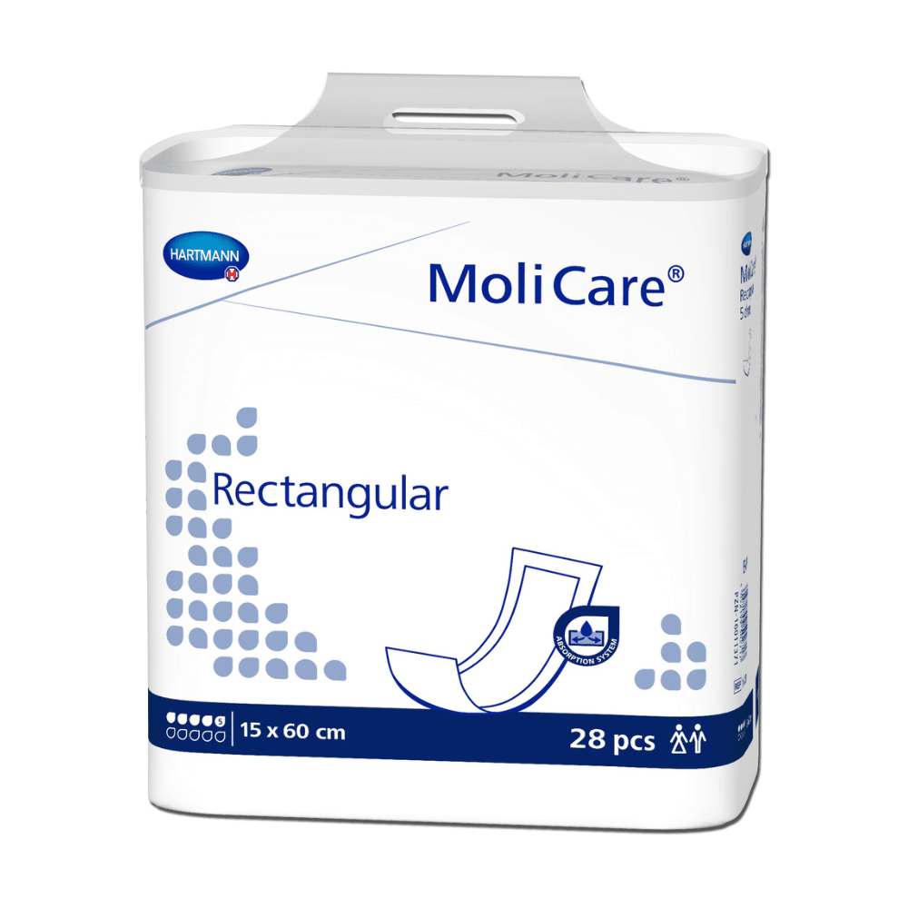 Hartmann MoliCare® Rectangular Einlage, 5 Tropfen | Packung (28 Stück)