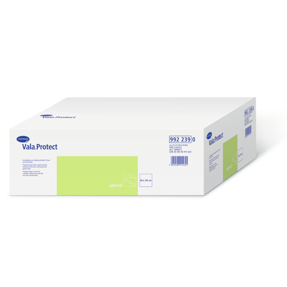 Hartmann Vala®Protect special Schutzlaken, 80 x 120 cm | Karton (1 Packung)