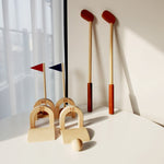 Holz-Golf Set für Kinder  – Pädagogisches Eltern-Kind-Spielzeug für Indoor & Outdoor