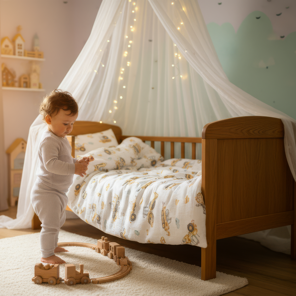 “Baustelle” Premium Kinderbettwäsche