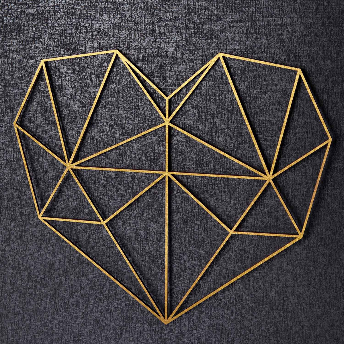 Origami 3D Herz aus Holz -