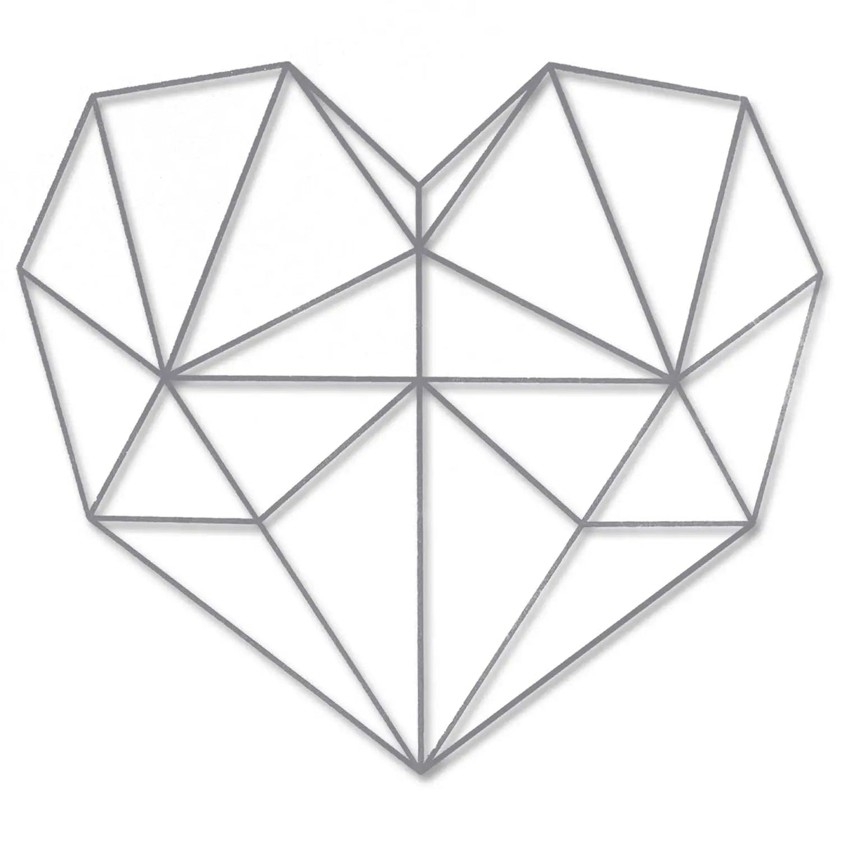Origami 3D Herz aus Holz -