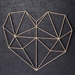 Origami 3D Herz aus Holz -