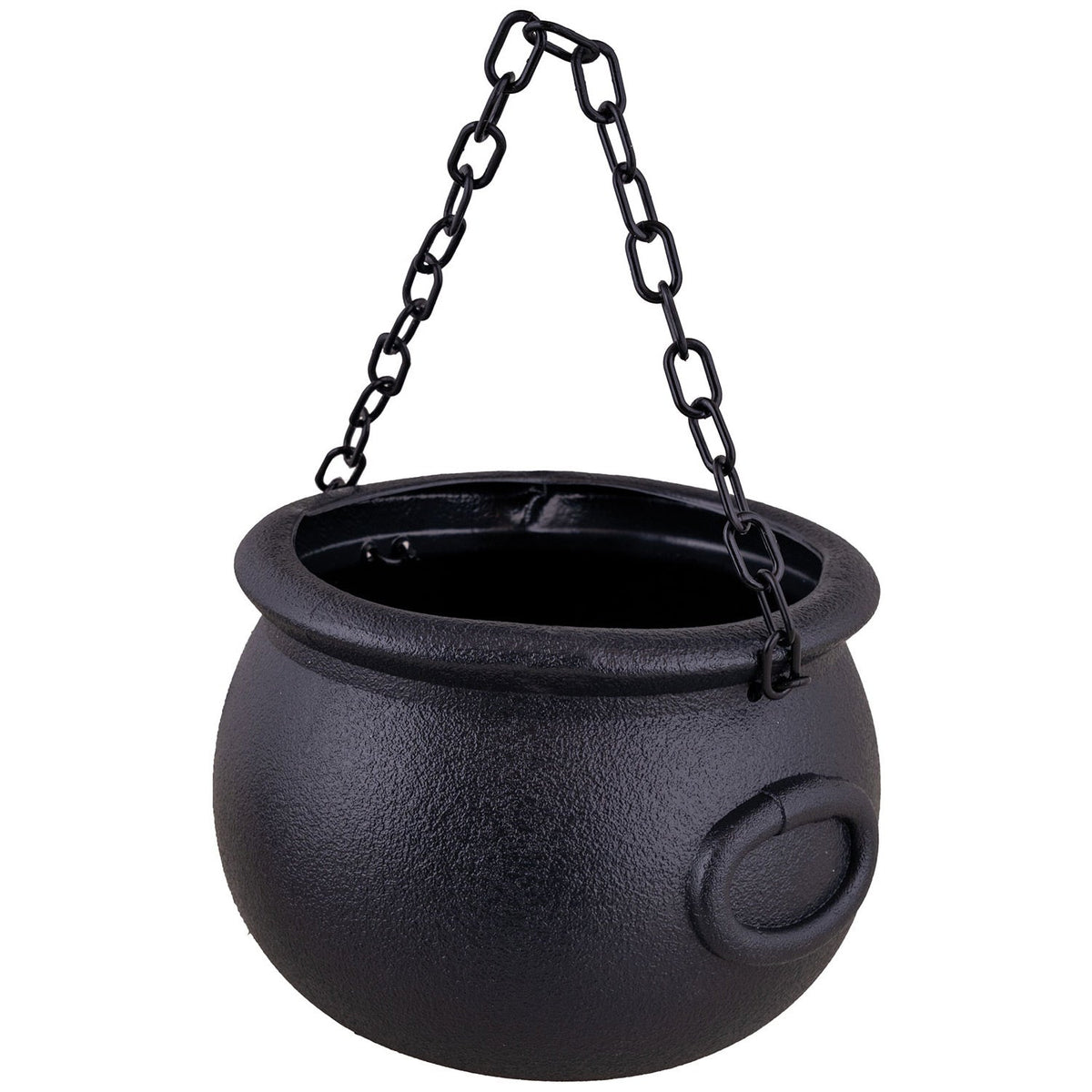 Großer Hexenkessel mit Kette Ø 21 cm | Schwarz