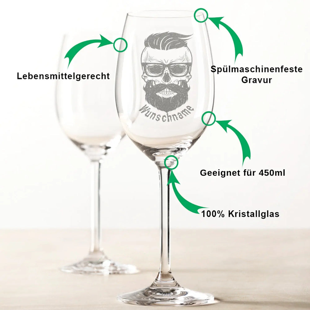 Stölzle Lausitz Weinglas "Hipster" mit Namen Gravur