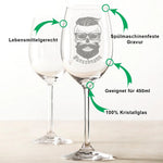 Stölzle Lausitz Weinglas "Hipster" mit Namen Gravur