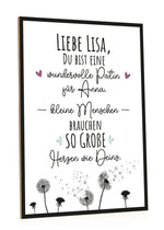 Holzschild mit Spruch Wundervolle Paten mit Namen