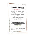 Holzschild Danke Mama dass es Dich gibt