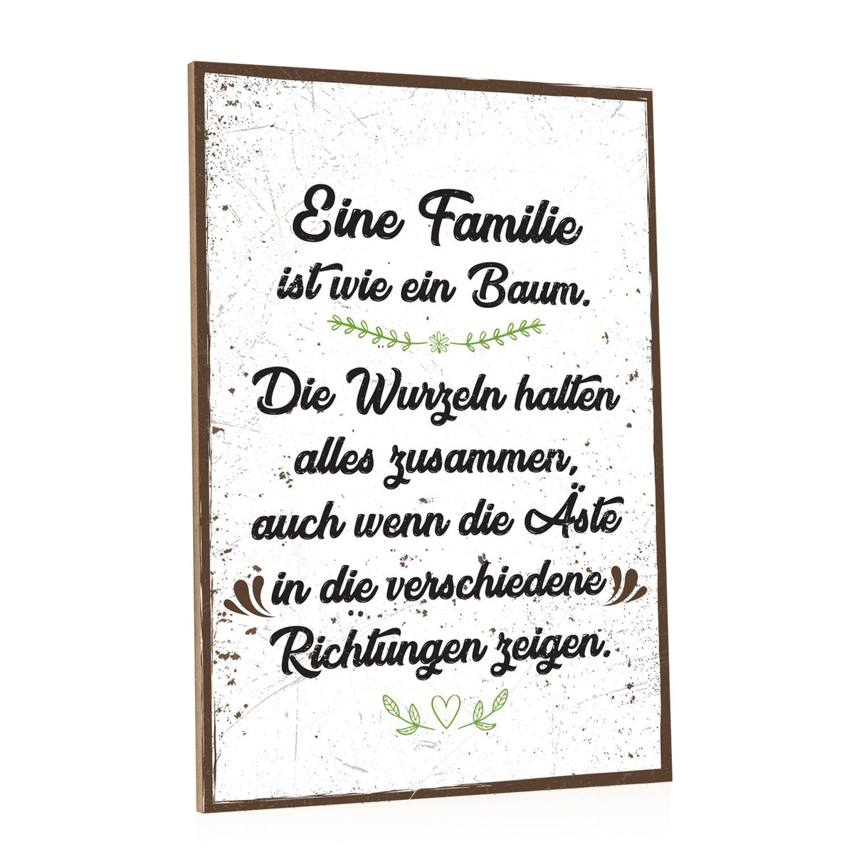 Holzschild Familie ist wie ein Baum