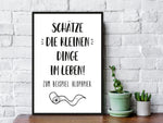 Holzschild mit Spruch - Die kleinen Dinge im Leben
