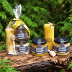 Honig-Geschenkset mit Bienenwachskerze Namma Markt