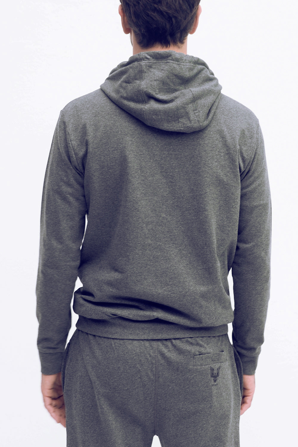 Hoodie - grey marl