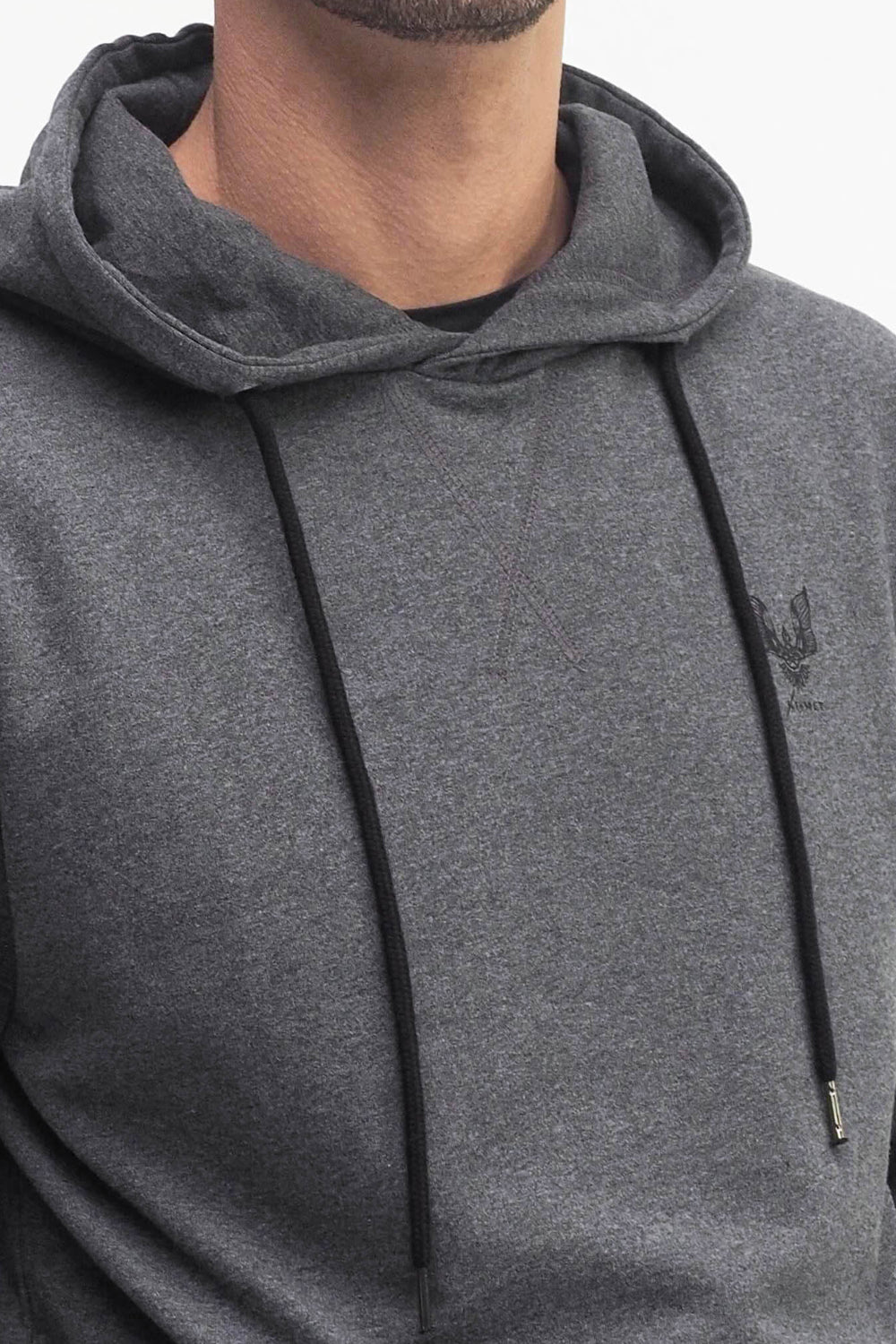 Hoodie - grey marl