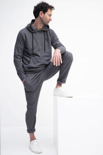 Hoodie - grey marl