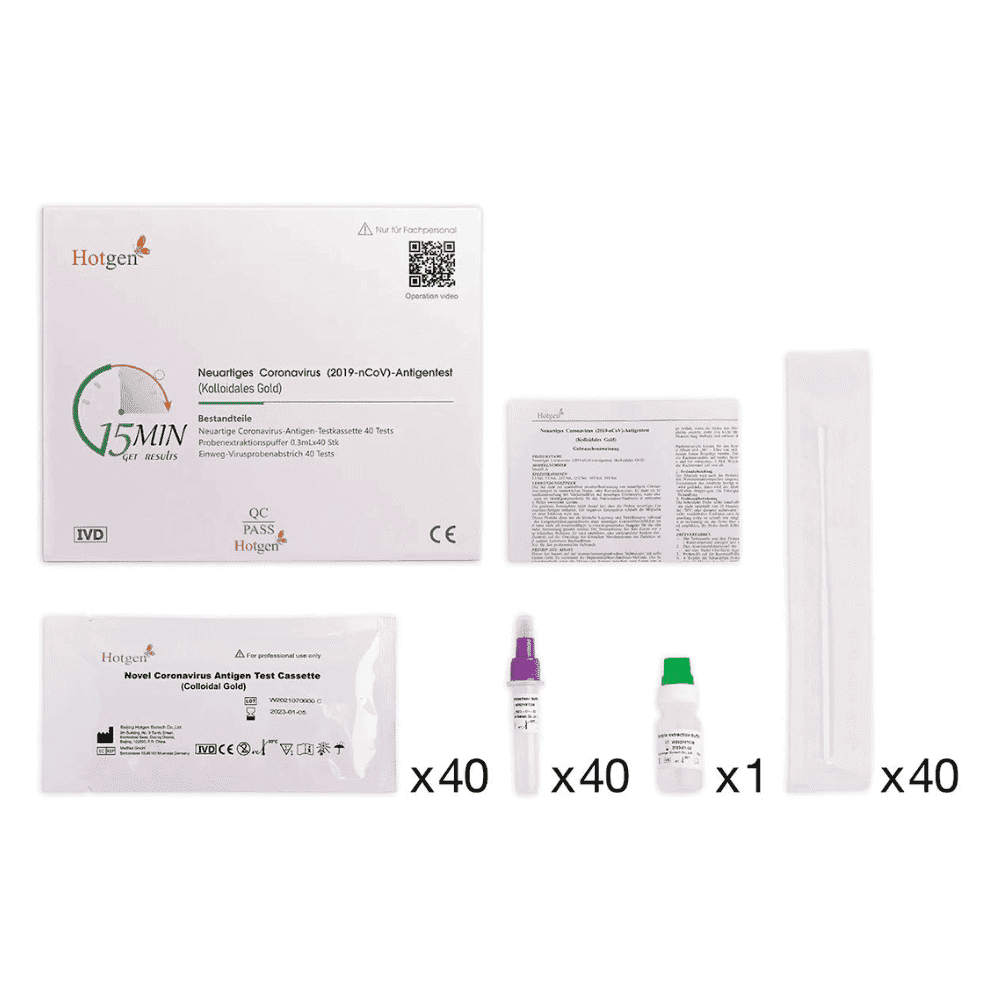 Hotgen Antigen Schnelltest (Kollodiales Gold) Profizulassung