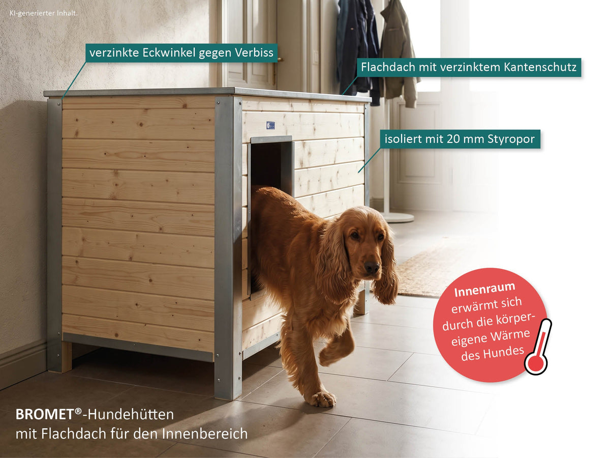 Flachdach-Hundehütten | Hundehütten für den Innenbereich