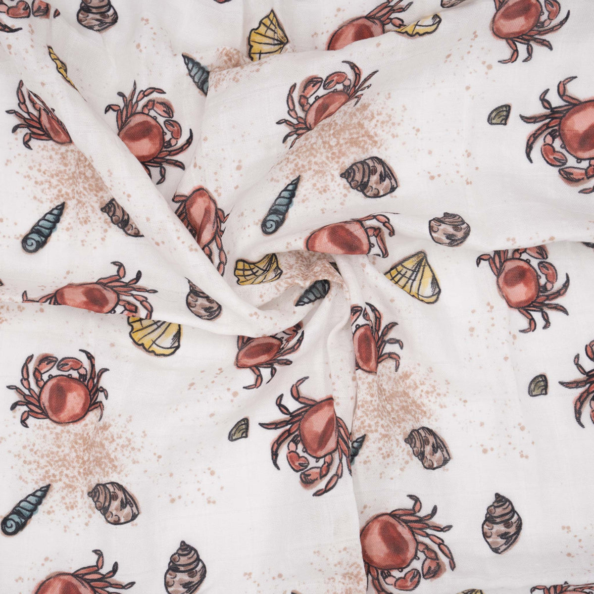 Mulltuch Bio Baumwolle 120x120cm • Sealife