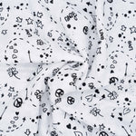 Mulltuch Bio-Baumwolle 60x60cm • Love&Peace • 2er-Set