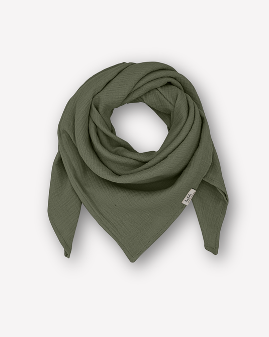Musselin-Halstuch Baby• Olive Green