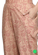Camel Brown Printed cotton Straight kurta set in berlin