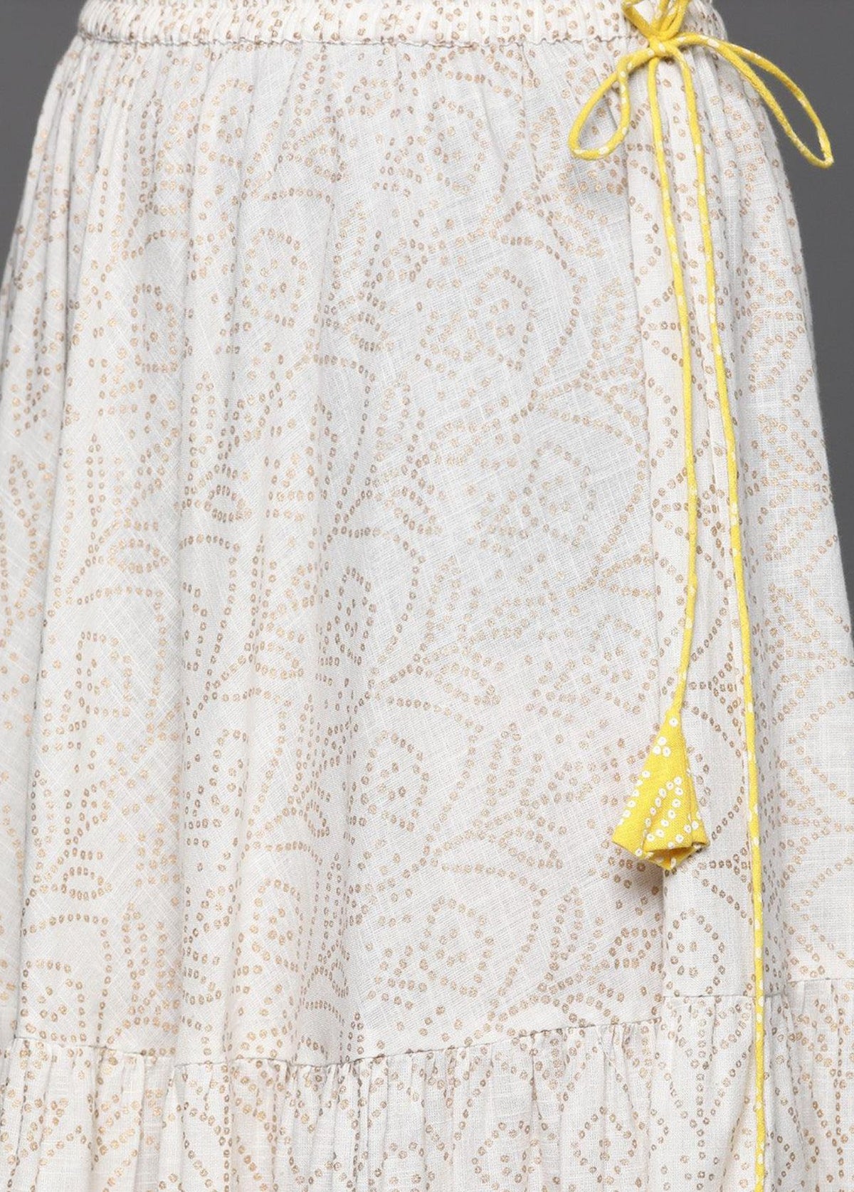 Printed cotton straight kurta with Skirt & dupatta in Hamburg