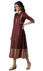 Maroon Print dress in Hamburg