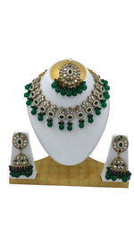 Mirror Necklace earring with Mangtika in Hamburg