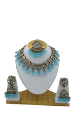 Mirror Necklace earring with Mangtika in Hamburg