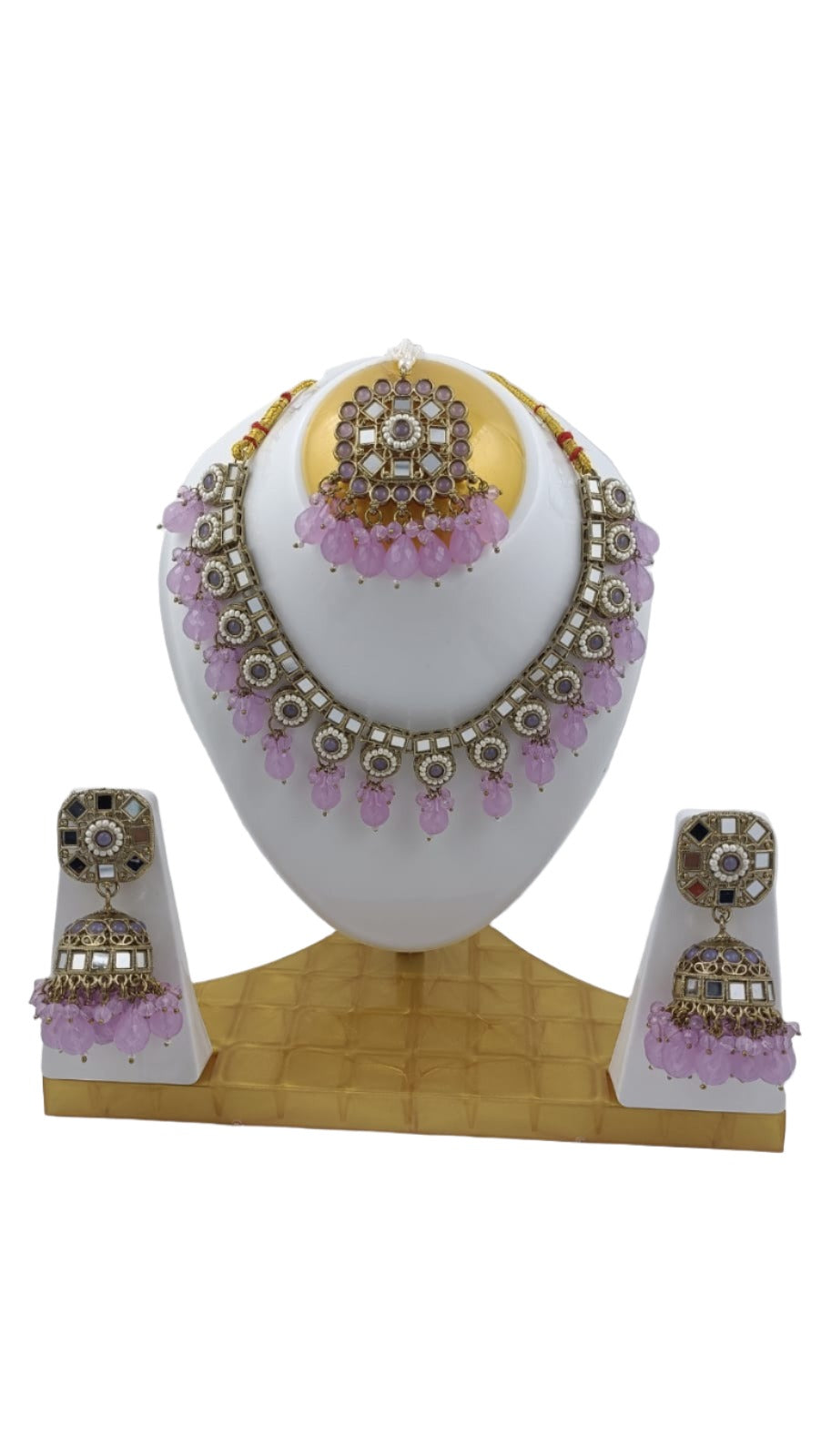 Mirror Necklace With earring and Mangtika in Hamburg