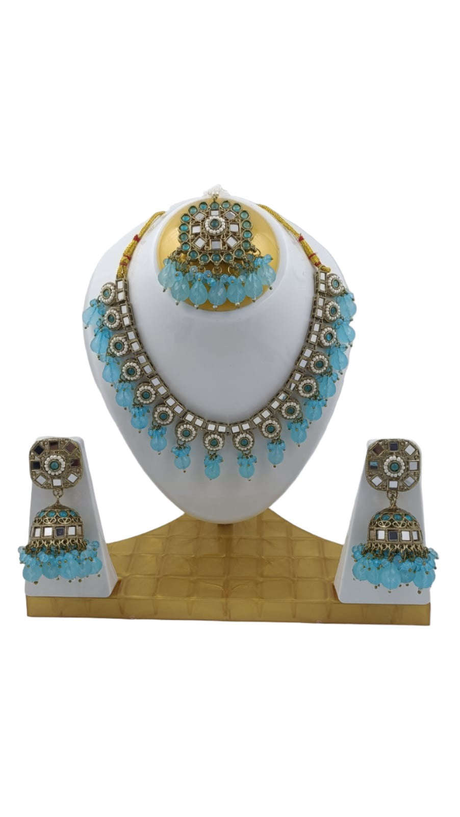 Mirror Necklace With earring and Mangtika in Hamburg Namma Markt
