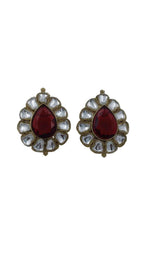 Kundan Stud Earring in Dresden