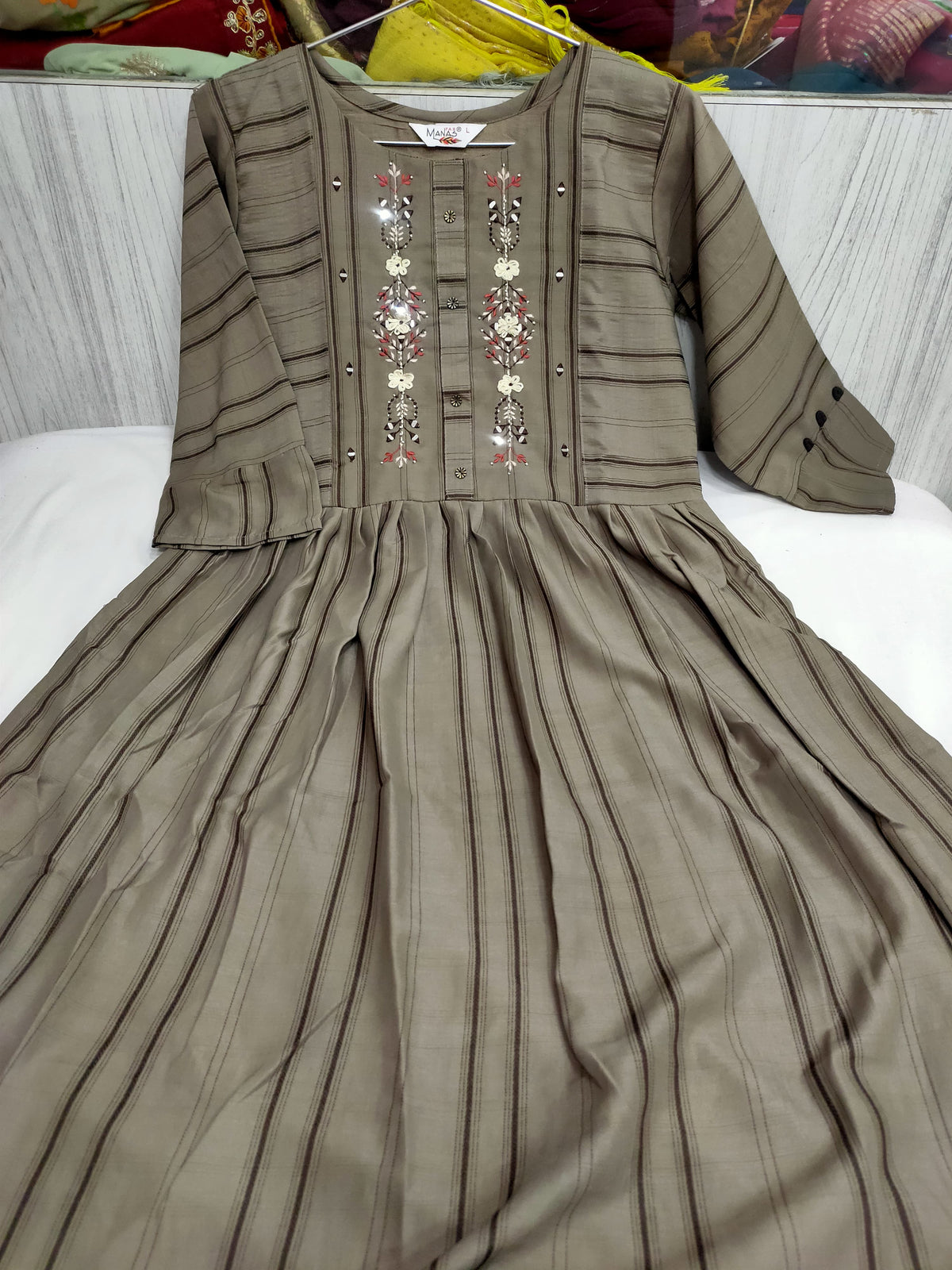 Cotton Rayon handwork and embroidery Kurti in Munich
