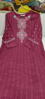 Cotton Rayon kurti with handwork embroidery in Berlin