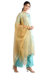 Blue-round-neck-kurta-set in Berlin