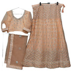 Tittle:-   Complete Stitched Embroidered Lehenga Choli In Germany (Peach )/Bridal Lehenga In Germany