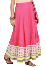 Pink Printed Skirt