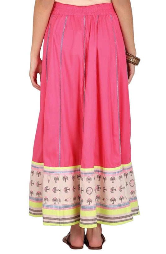 Pink Printed Skirt
