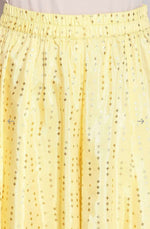 Mint leaf Green kurta yellow semi flared plazzo dupatta set in Germany
