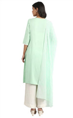 Green kurta set in Germany