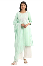Green kurta set in Germany