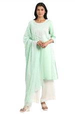 Green kurta set in Germany